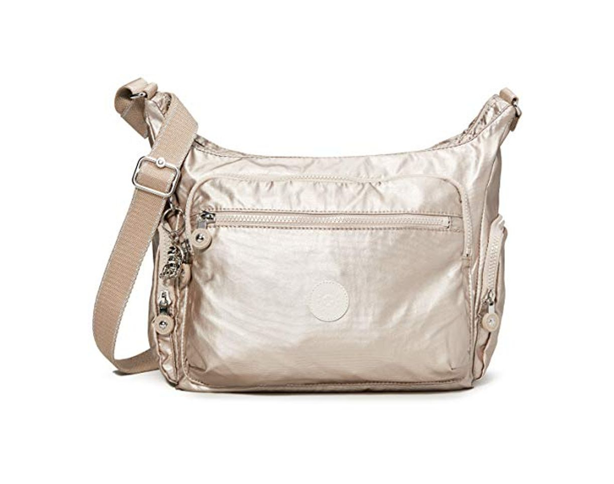 Moda Kipling Gabbie, Bolso bandolera para Mujer, Plateado