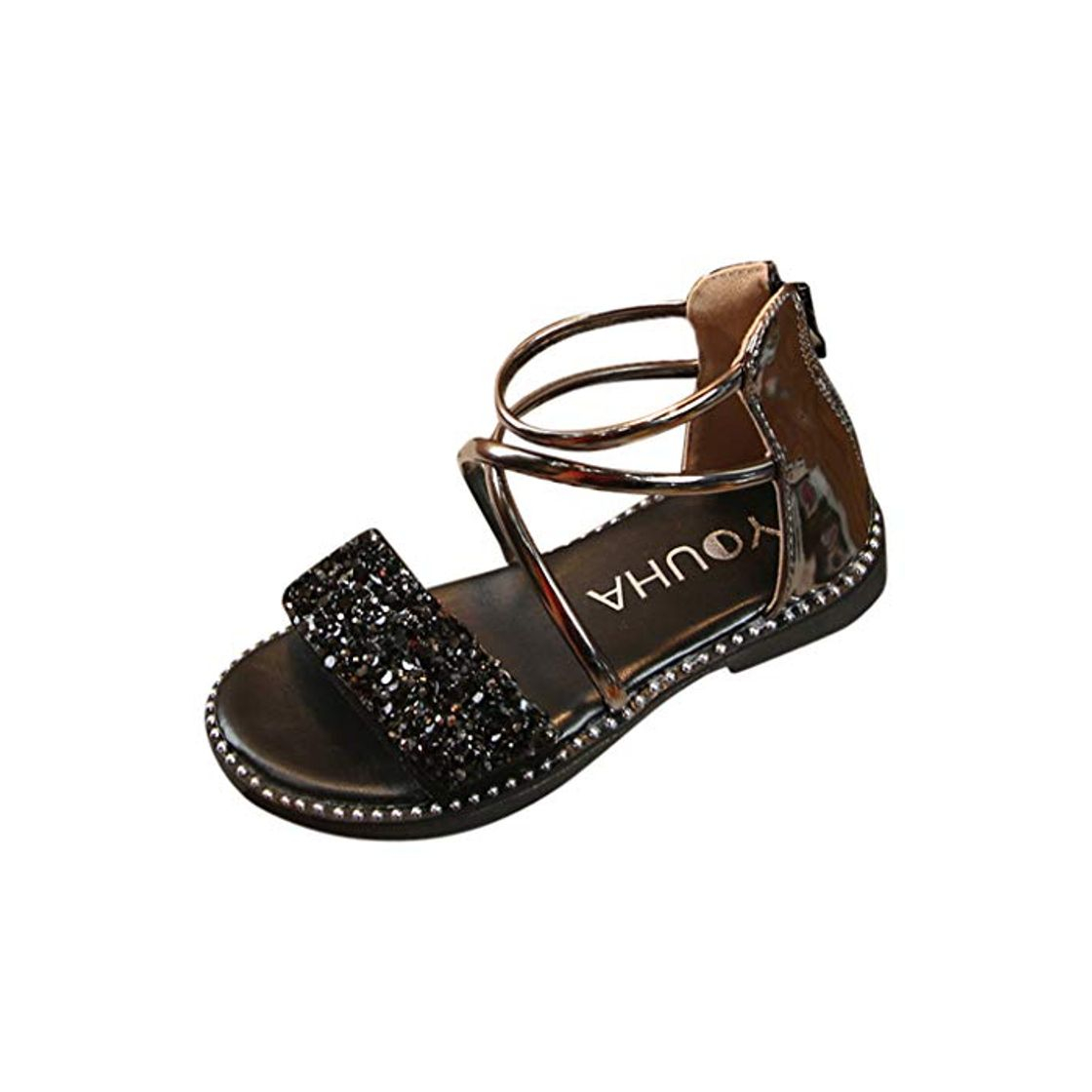 Fashion Sandalias del niña de Verano Riou Casual Sandalias de Vestir niños Lentejuelas Princesa Zapatos Solo Zapatos Frescos Moda Linda Antideslizante Bebe Chicas Calzado Fiesta