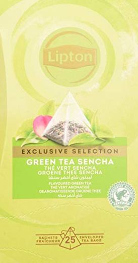 Lipton Selección Exclusiva Té Verde Sencha - 6 Cajas con 25 Pirámides