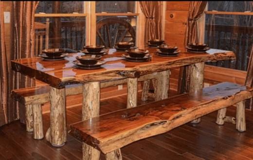 Cozinha de madeira rústica