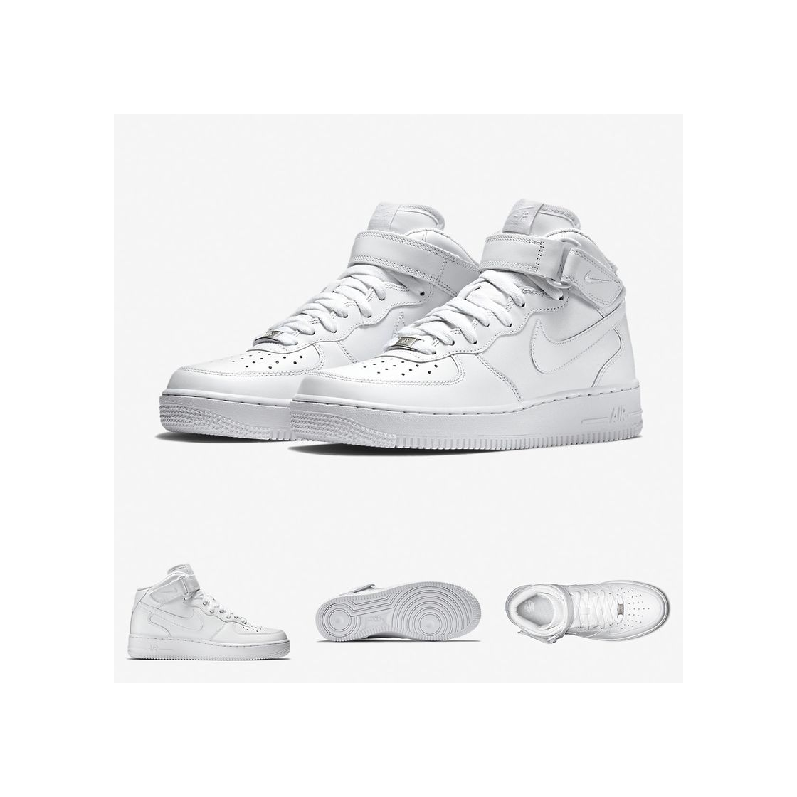 Social Nike Air Force 1 Mid '07 Zapatillas para Hombre, Blanco, Talla EU
