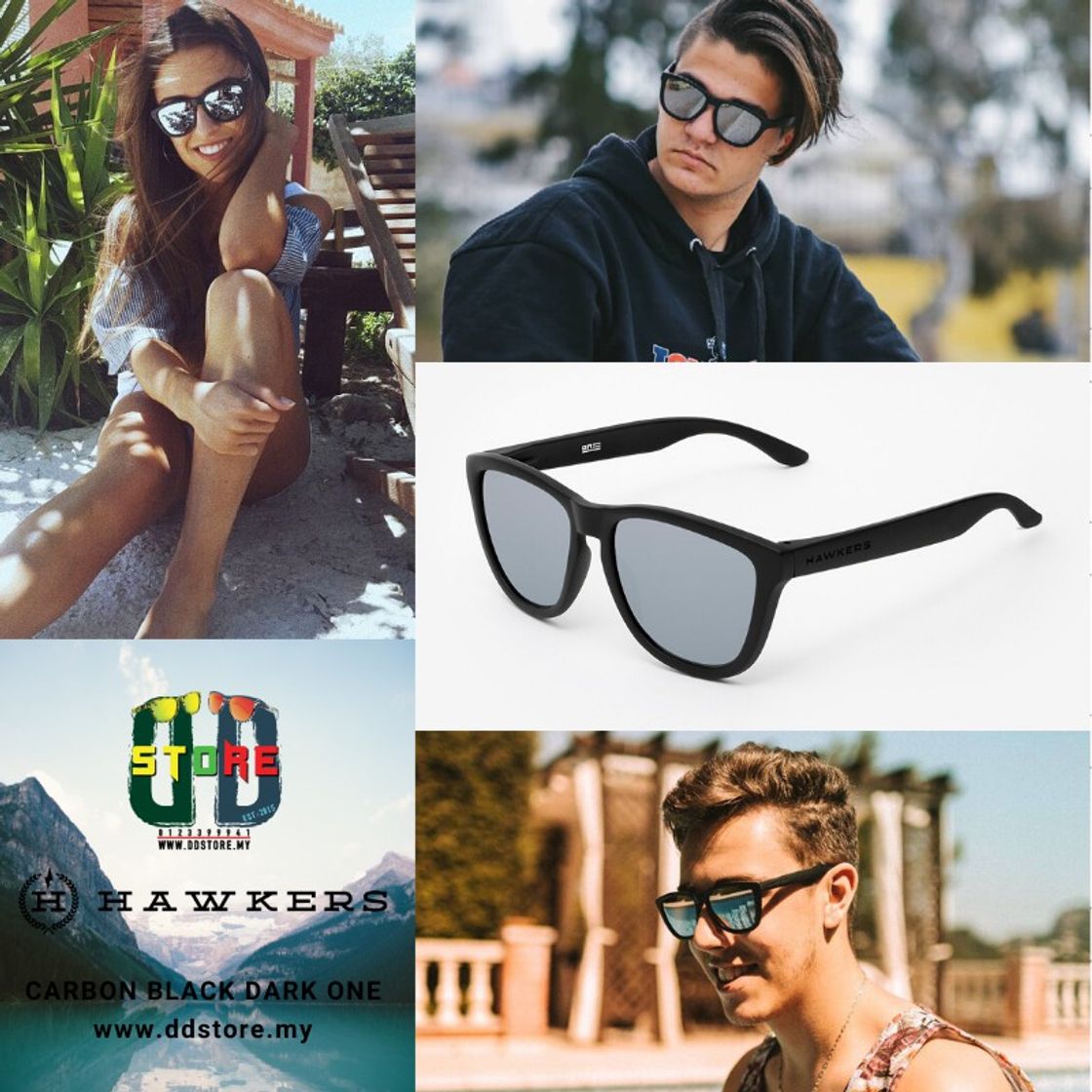 Social HAWKERS · ONE · Carbon black · Silver TR18 · Gafas de