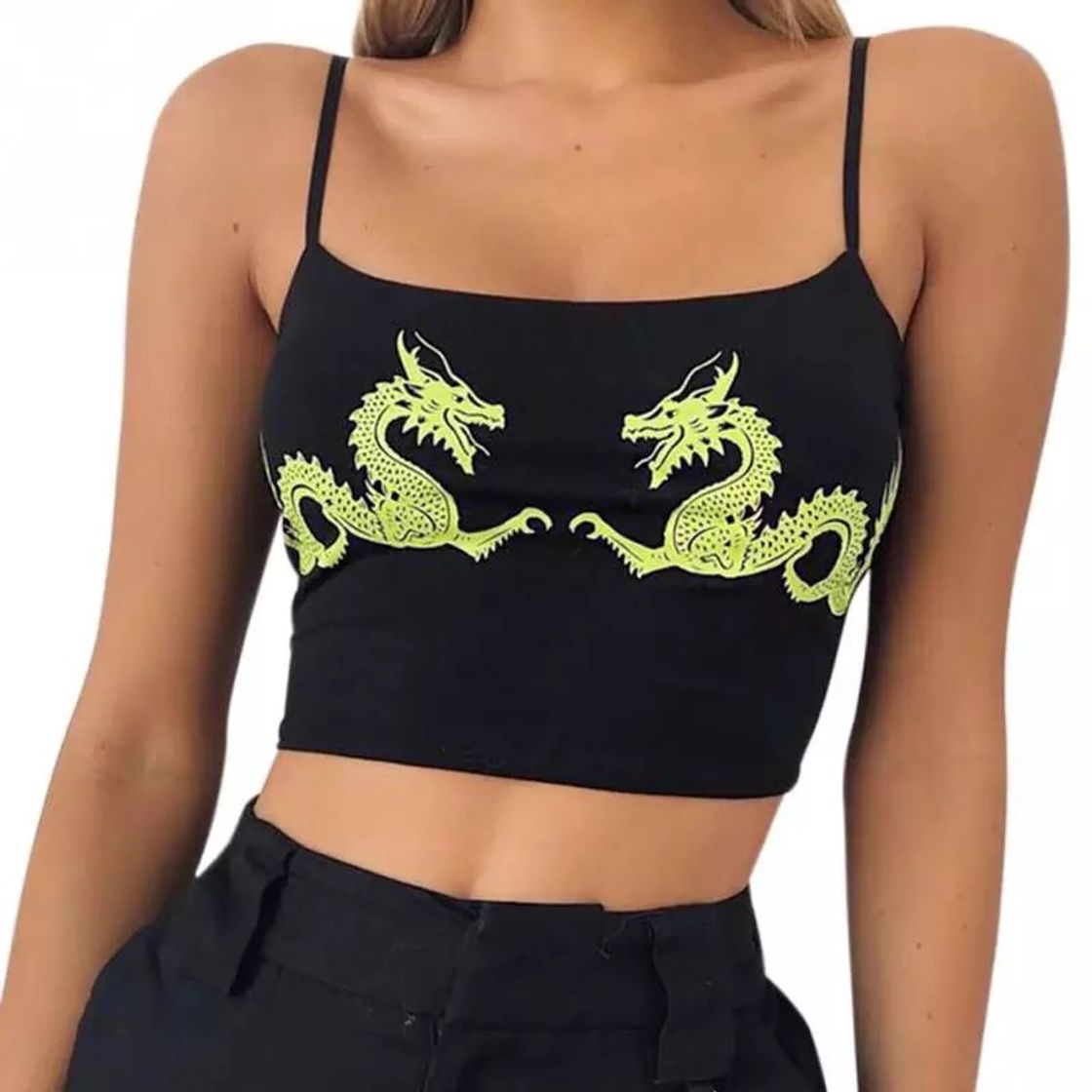 Moda Dragon Crop Tops 