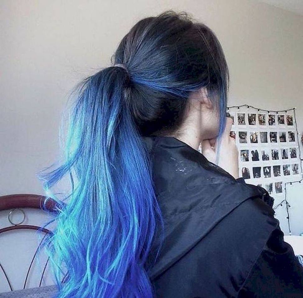 Fashion BLUE OMBRE HAIR