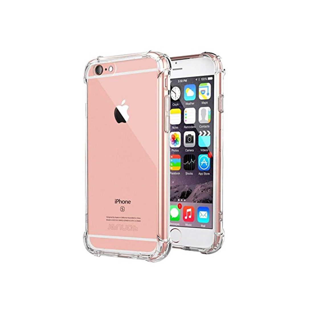 Product Jenuos Funda iPhone 6 / iPhone 6S, Transparente Suave Silicona Protector TPU