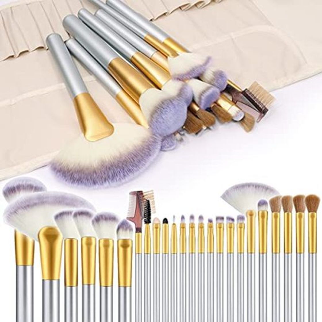 Social VANDER - Juego de 24 brochas de maquillaje