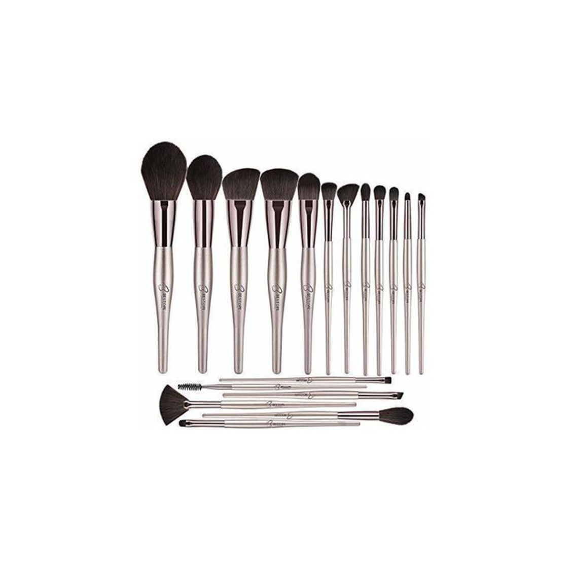Social Brochas de Maquillaje Profesional BESTOPE 18 piezas Premium Synthetic Set de Pinceles