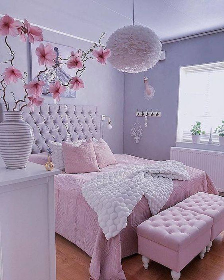 Fashion Quarto rosa bem discreto 