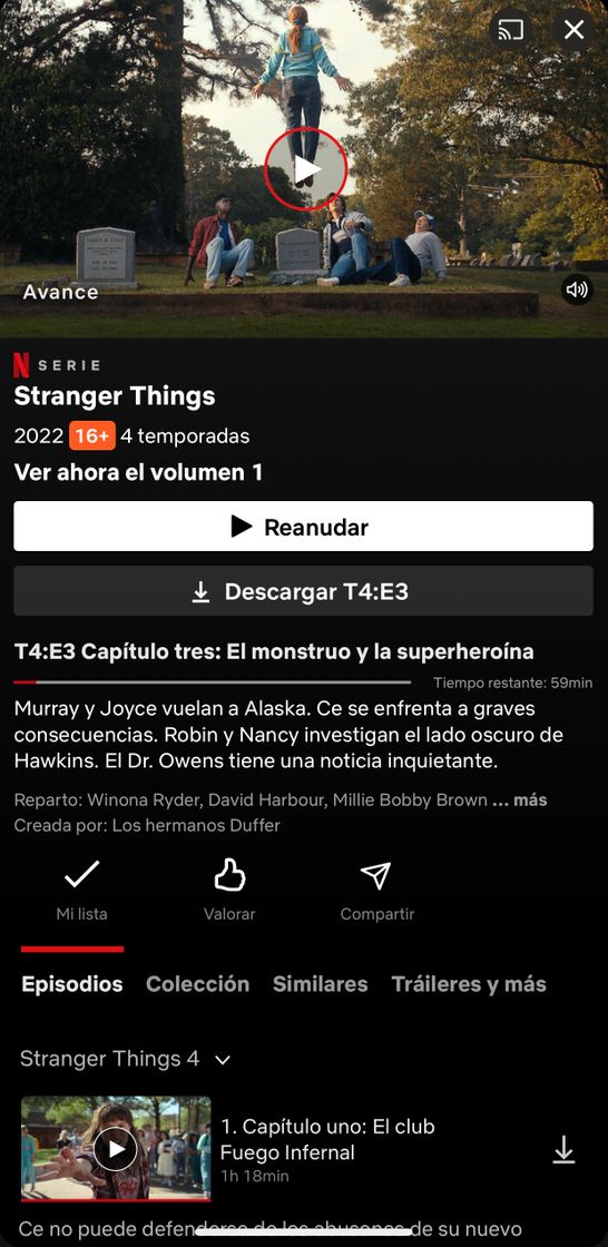 Serie STRANGER THINGS 