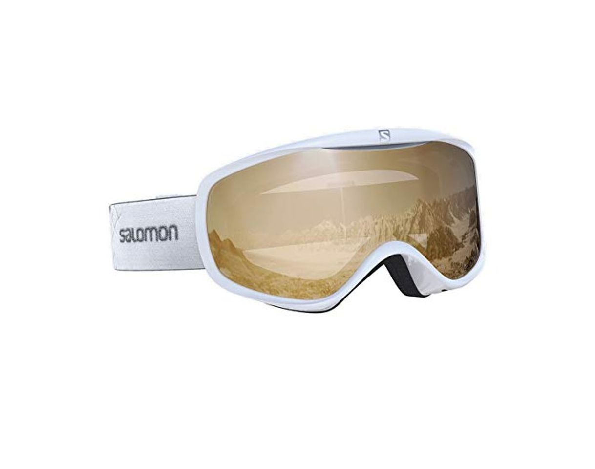 Productos Salomon, Sense Access, Máscara de esquí unisex, Blanco/Naranja