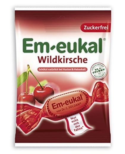 Em-eukal cereza silvestre tos dulce sin azúcar 75 g, paquete de 10
