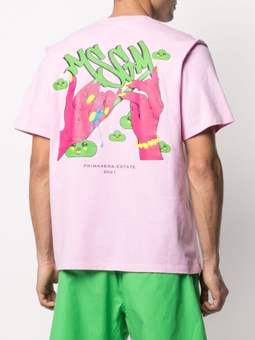 Productos MSGM camiseta con estampado gráfico