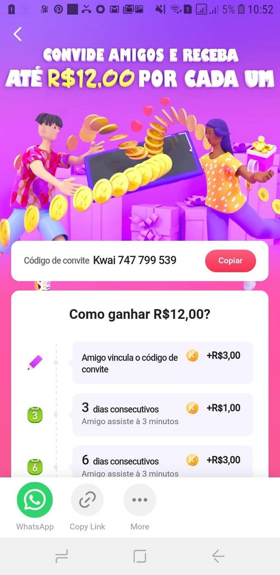 Fashion App Kwai ganhar dinheiro !