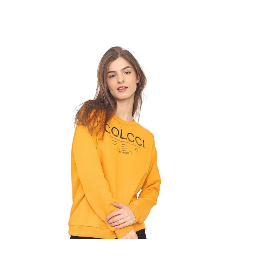 Moda Moletom Fechado Colcci Lettering Colcci