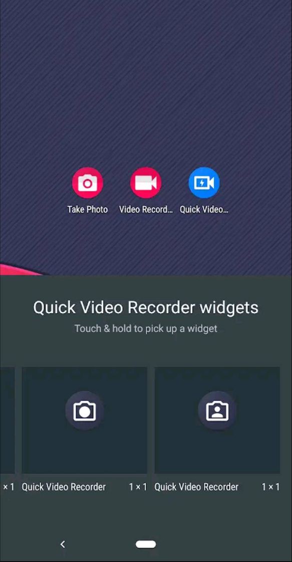 Aplicaciones Quick Video Recorder - Background Video Recorder