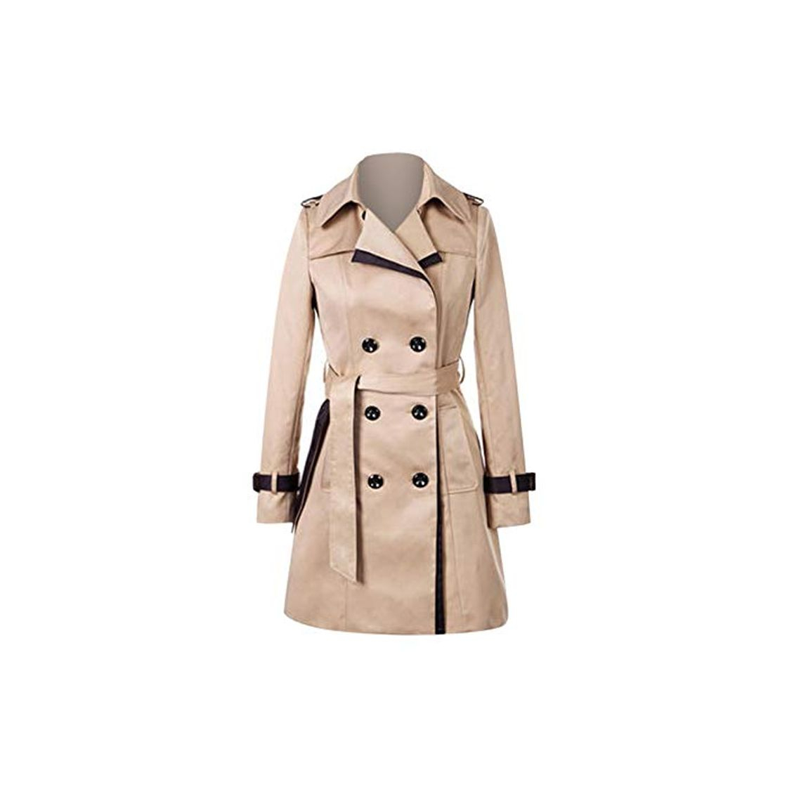 Fashion Casaco Mulher Moda Mujer Gabardinas Abrigo Invierno Autume Botones Espalda Arco Bandgae