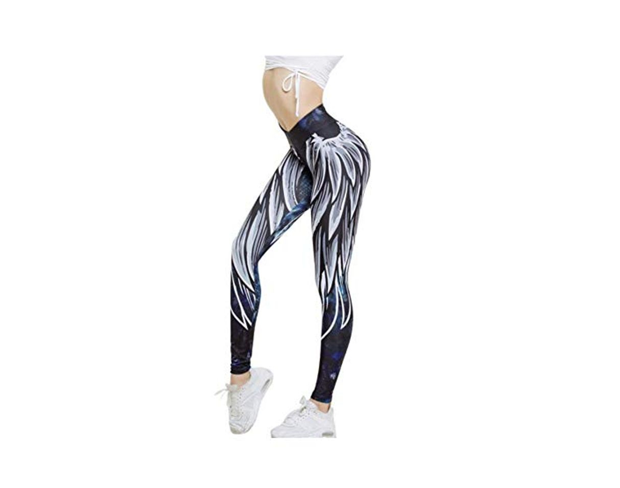 Social WUXEGHK Pantalones Deportivos Para Mujer Wing Impreso Yoga Skinny Workout Leggings Fitness