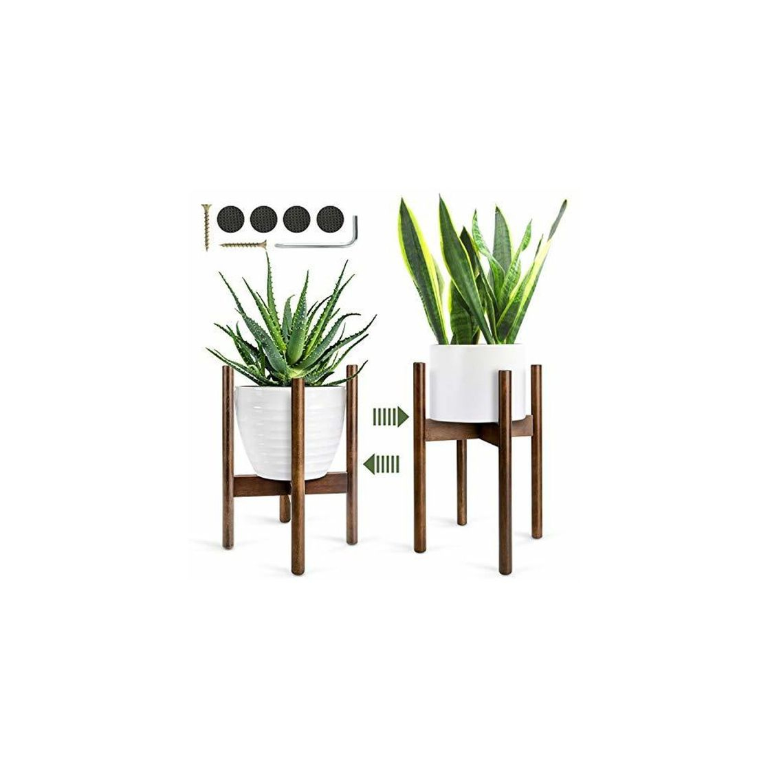 Product Renfox Soporte para Plantas,Mediados de Siglo Soporte para Macetas Estantería de Flores/Plantas