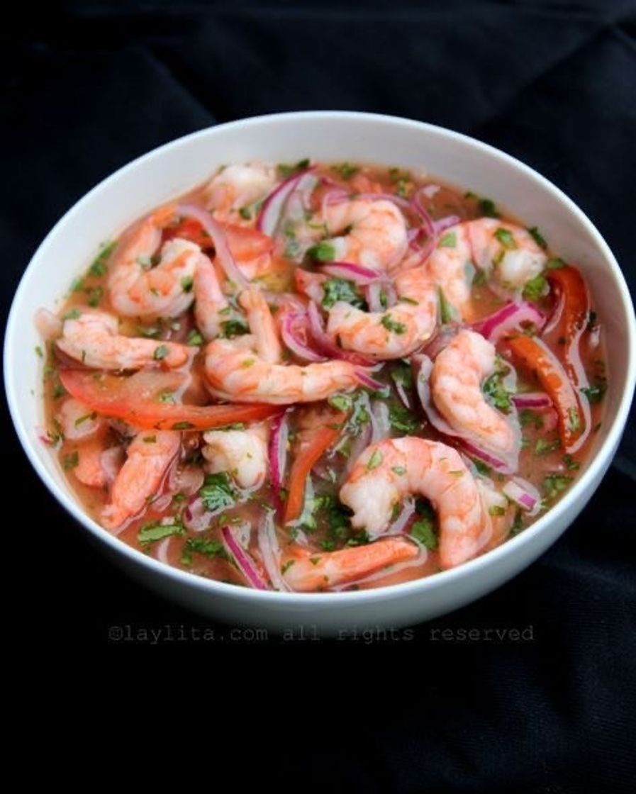 Restaurantes Ceviche de camarão 🍤 