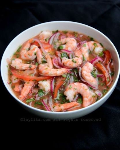 Ceviche de camarão 🍤 