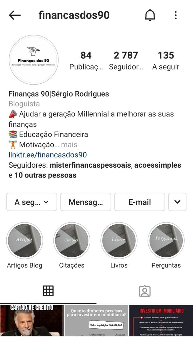 Moda Finanças dos 90