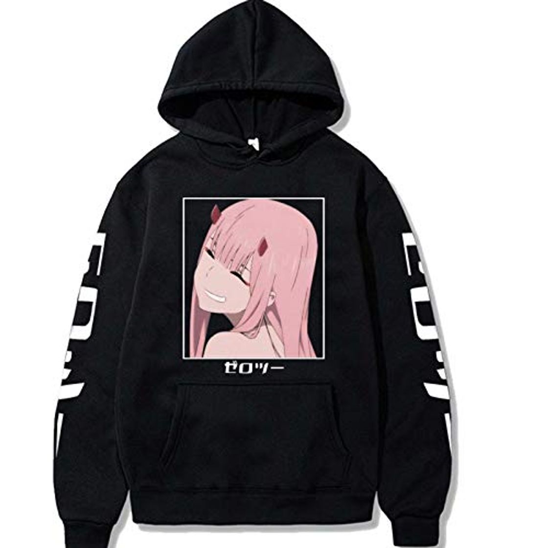 Social Anime Darling in The -FRANXX Sudadera con Capucha Pullover Zero Two Sudadera