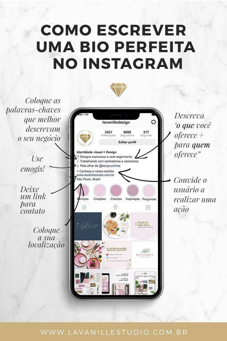 Moda Como escrever uma bio perfeita no Instagram 🤩