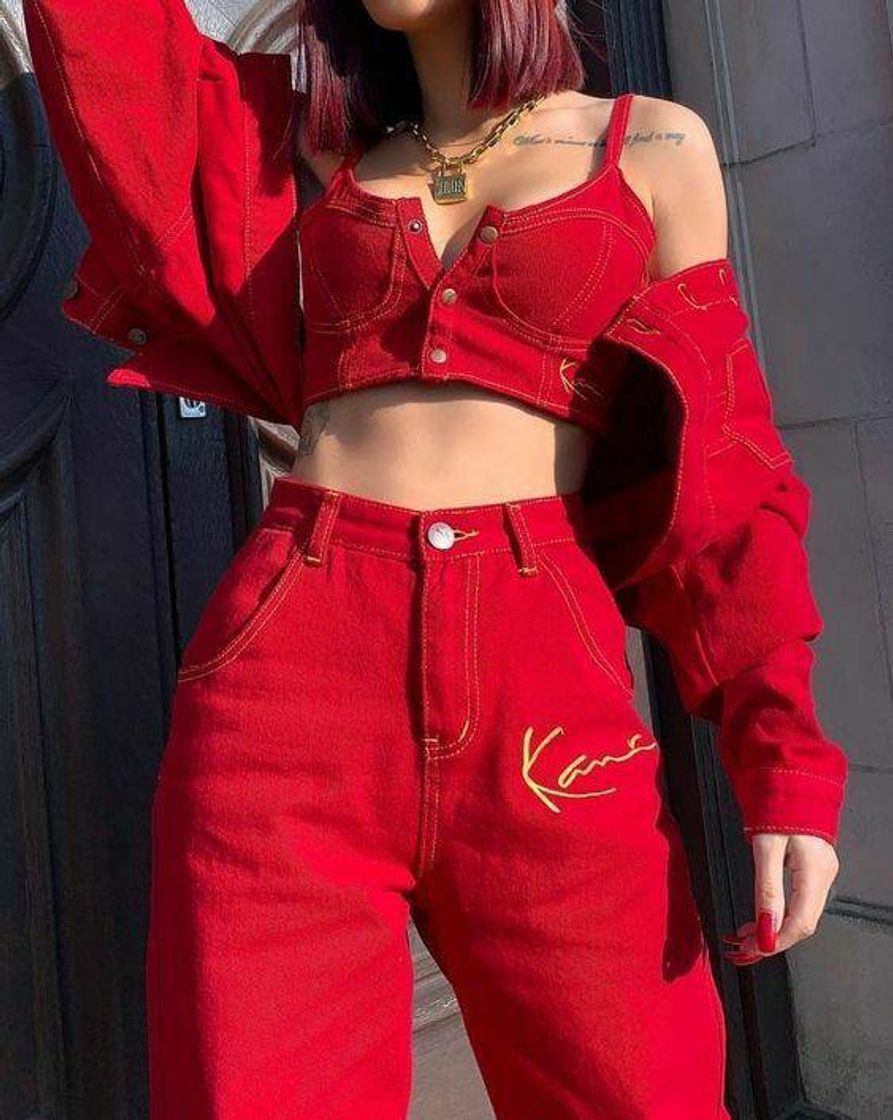 Moda Conjunto vermelho