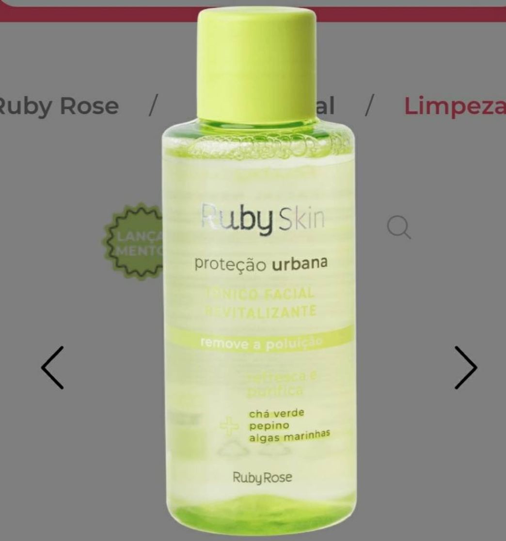 Fashion TÔNICO FACIAL ANTIOXIDANTE PROTEÇÃO URBANA RUBY SKIN