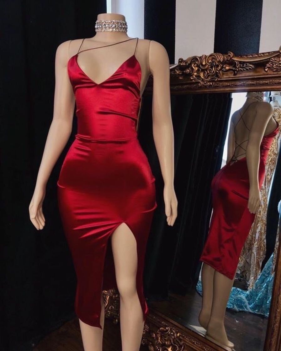 Fashion Vestido vermelho 