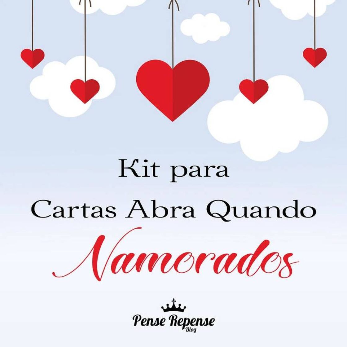 Moda Kit Cartas Abra Quando Namorados - Arte Digital no Elo7 