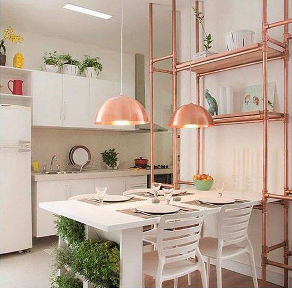 Moda Rose Gold e Plantas