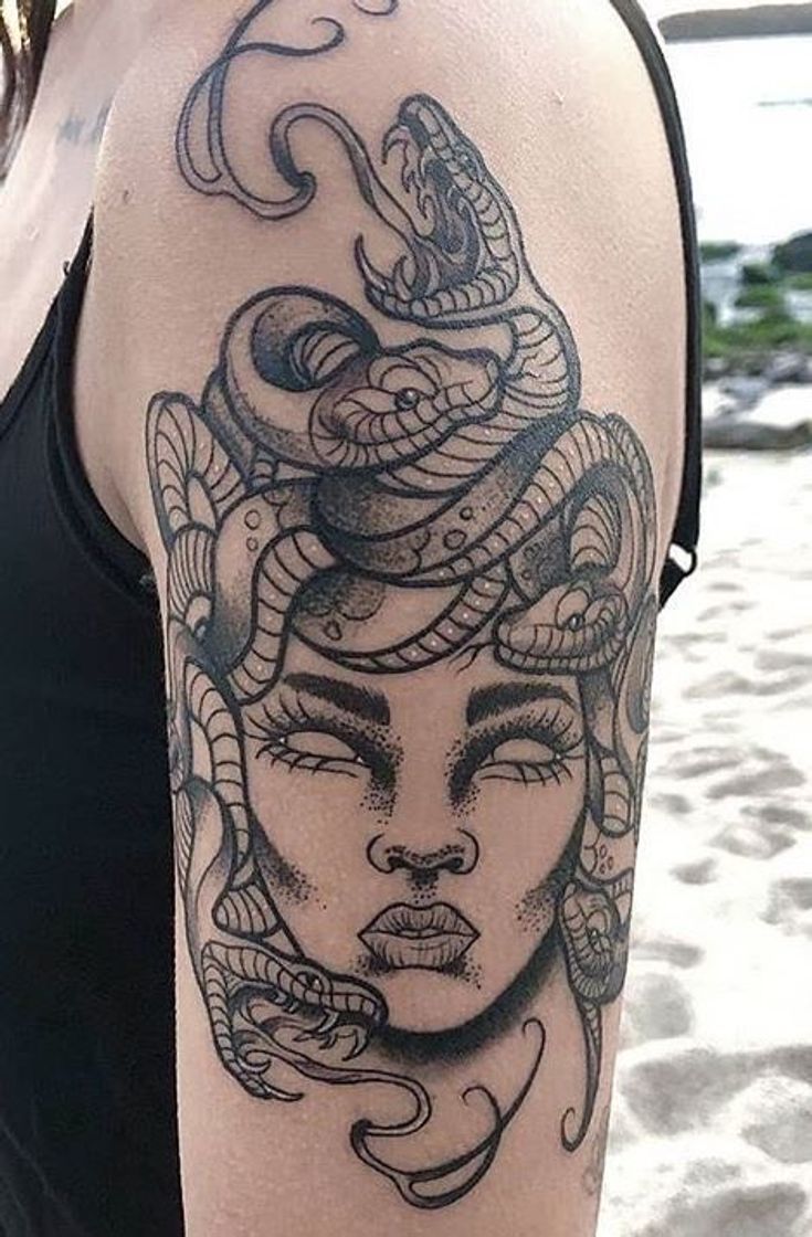 Fashion Tatto Medusa