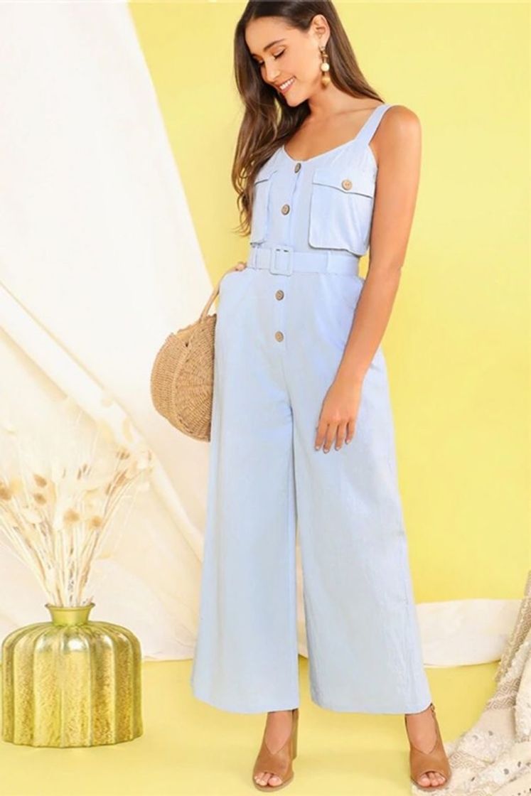 Fashion SHEIN Pastel Jumpsuit