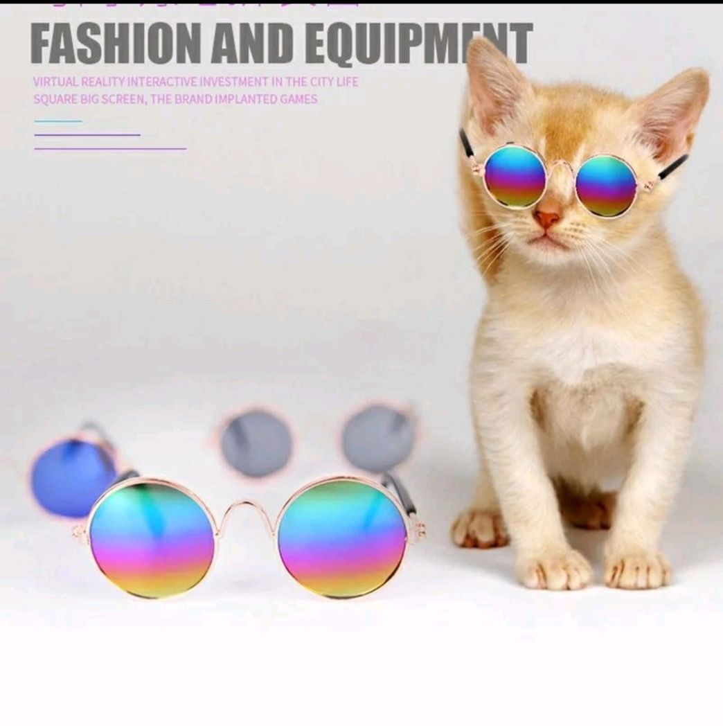 Fashion Óculos de S🌞L para PET😻😻🐈‍⬛🐕