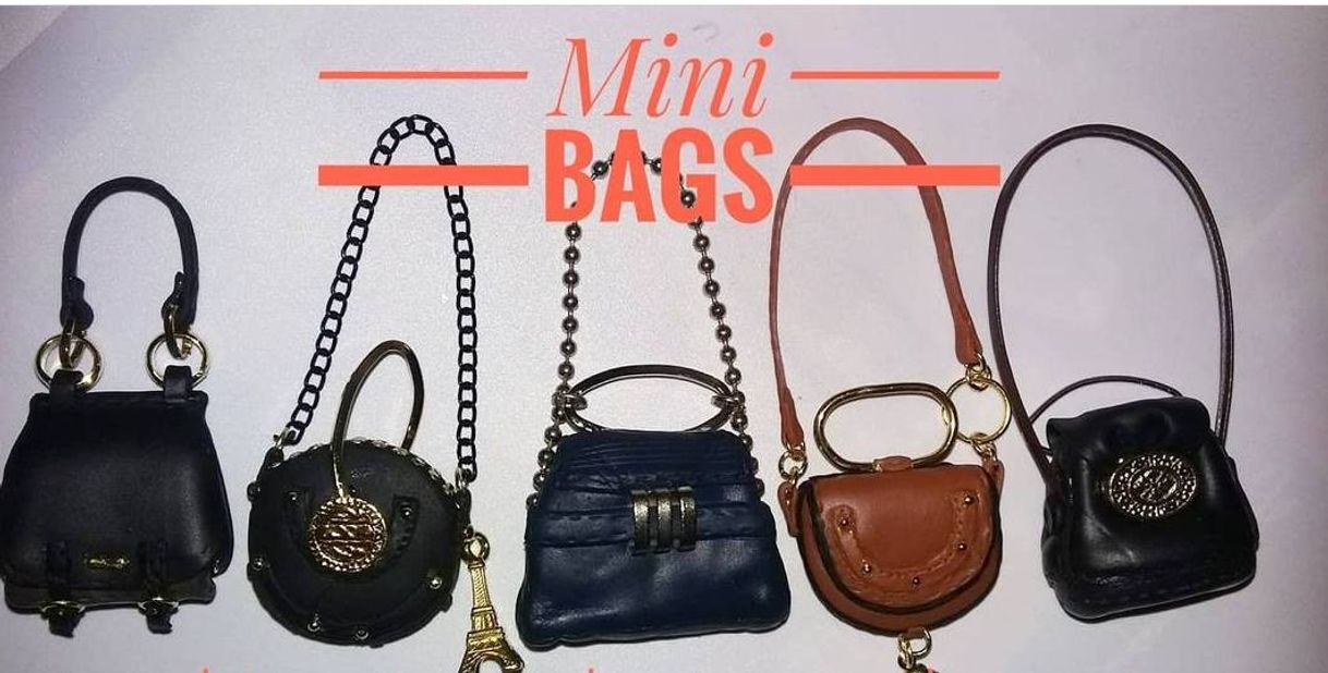 Fashion Chaveirinhos com Mini Bags de porcelana fria (Biscuit)