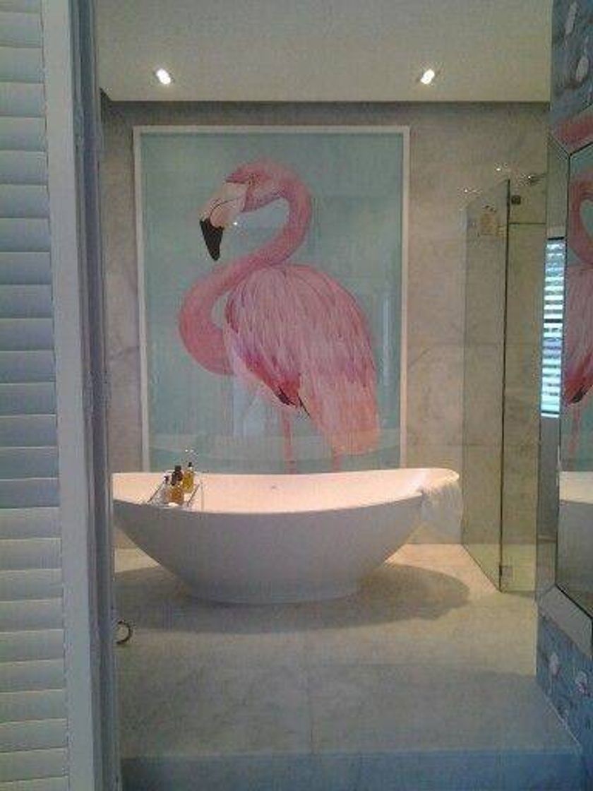 Fashion Quadro com flamingo