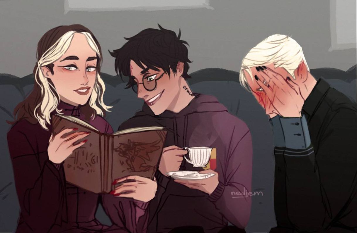 Moda Drarry with Draco's mom