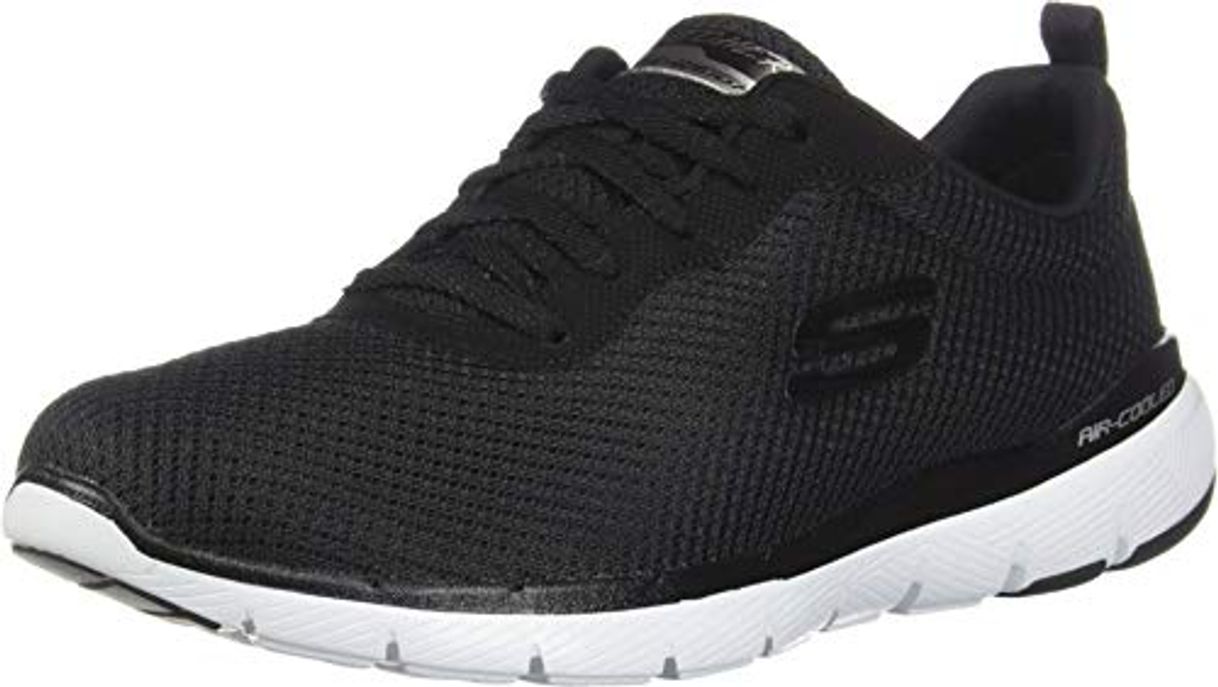 Moda Skechers Women 12615 Low-Top Trainers, Black