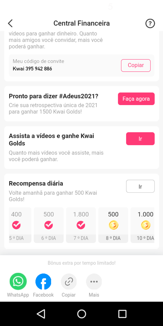 Aplicaciones Ganhar dinheiro baixando o Kwai!https://s.kwai.app/s/Jy0lfQdo