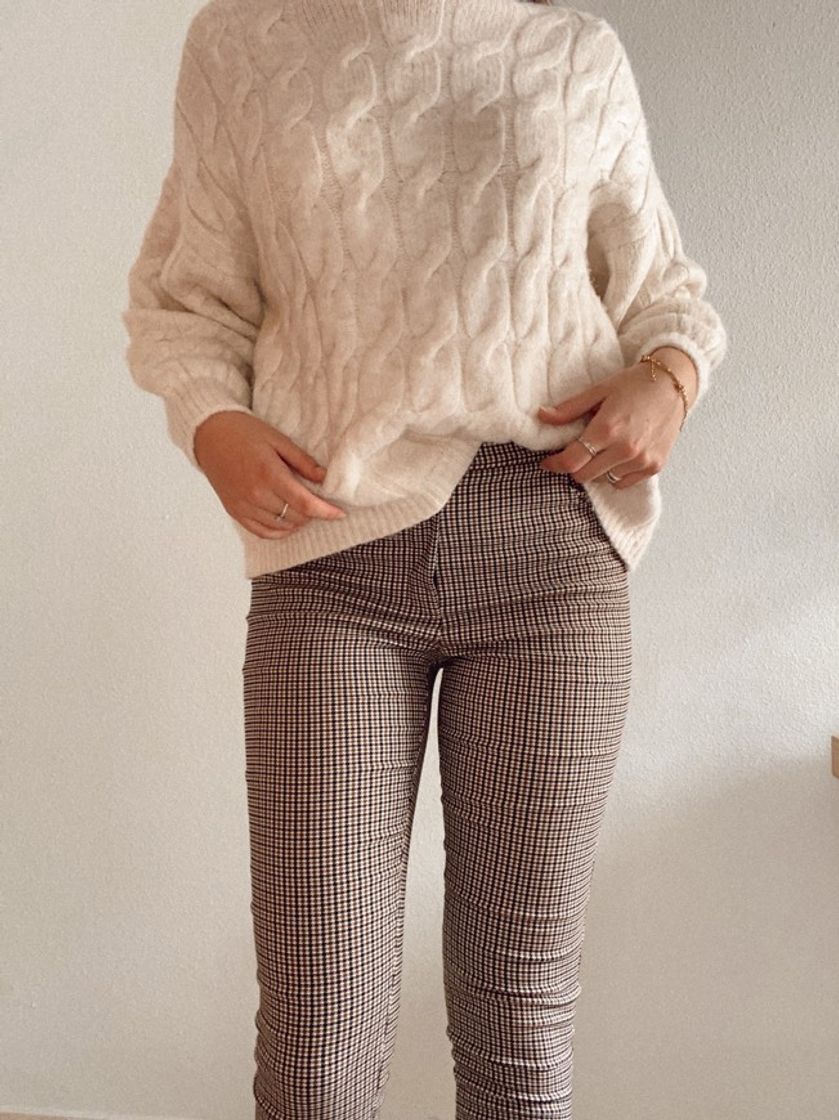 Social Pantalón super tiro alto estampado