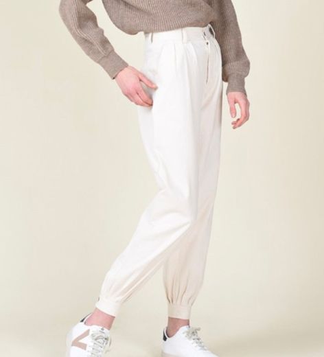 Pantalón tobillero con pliegues - Molly Bracken E-Shop - Collection