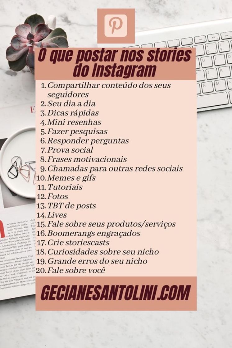 Fashion dica para o insta 