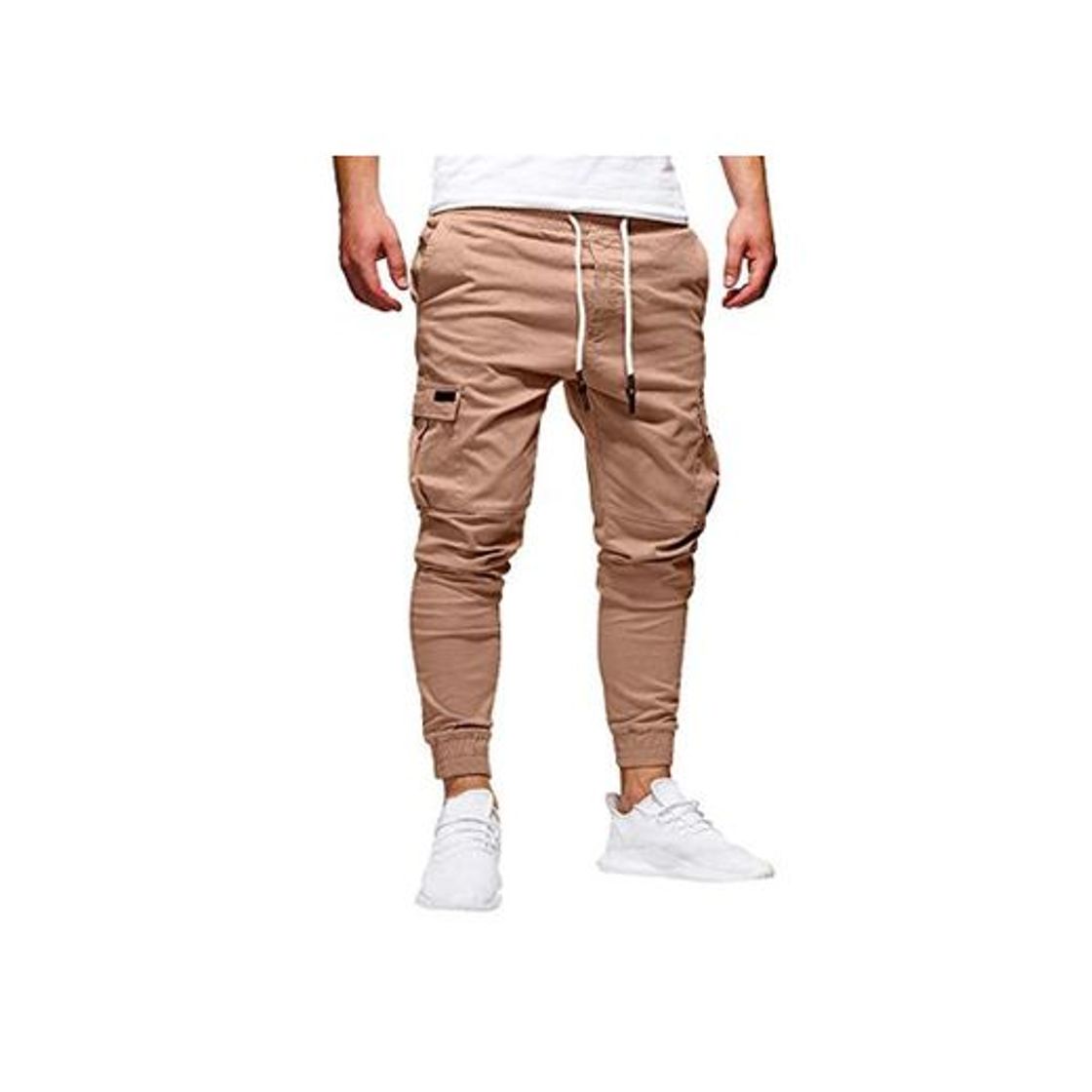 Moda STRIR Pantalones de Hombre Casuales Deporte Joggers Pants Algodón Slim Fit Jeans