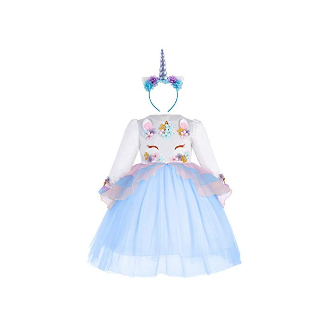 Fashion Princesa Bebé Niña Vestido Unicornio Cumpleaños Disfraz deCosplay para Fiesta Carnaval Navidad