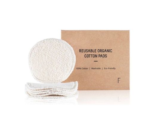 Discos desmaquillantes de algodón órganico reutilizables
