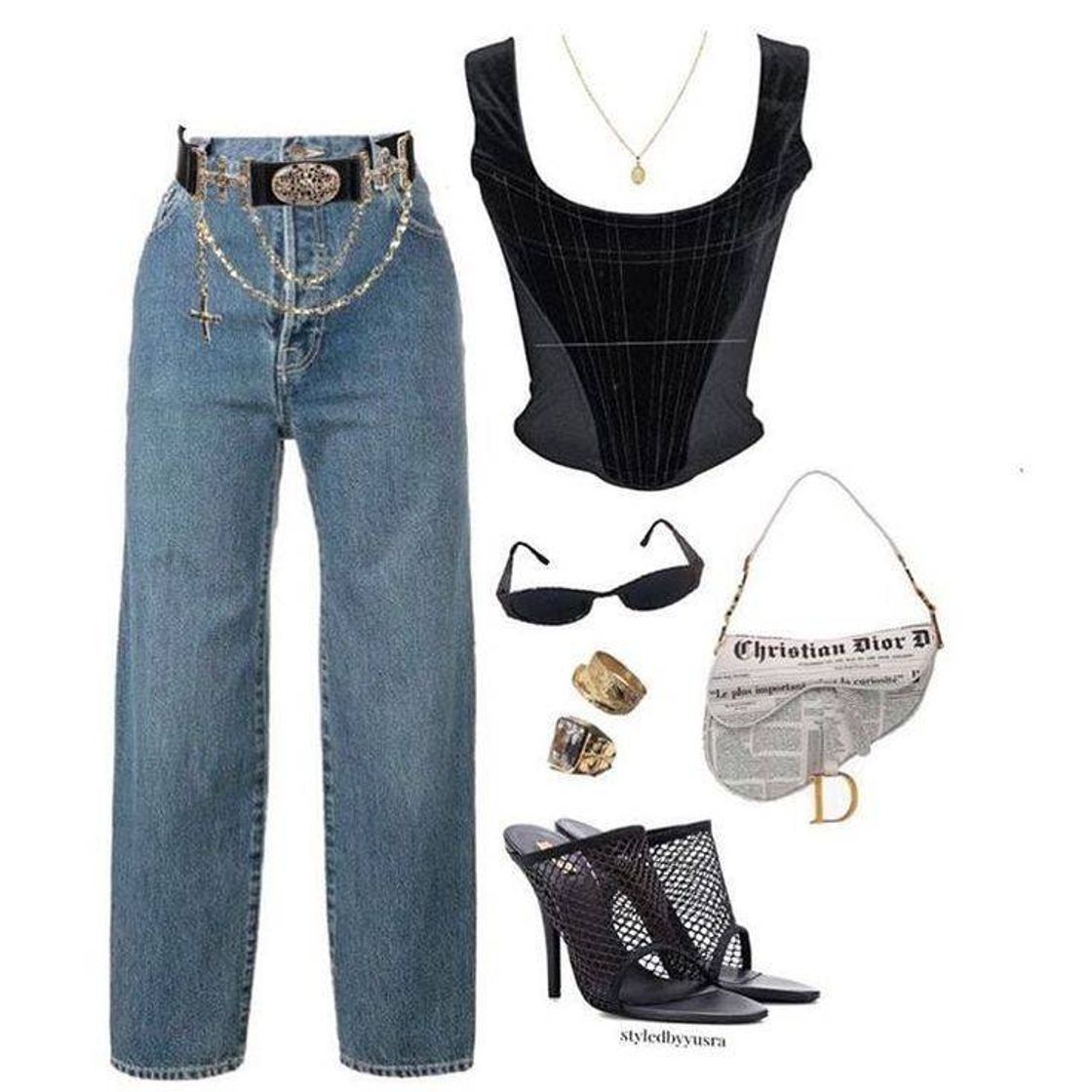 Moda Baddie girl outfit 