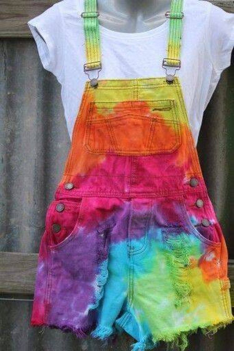 Moda Macaquinho de short em tiedye🌈❤