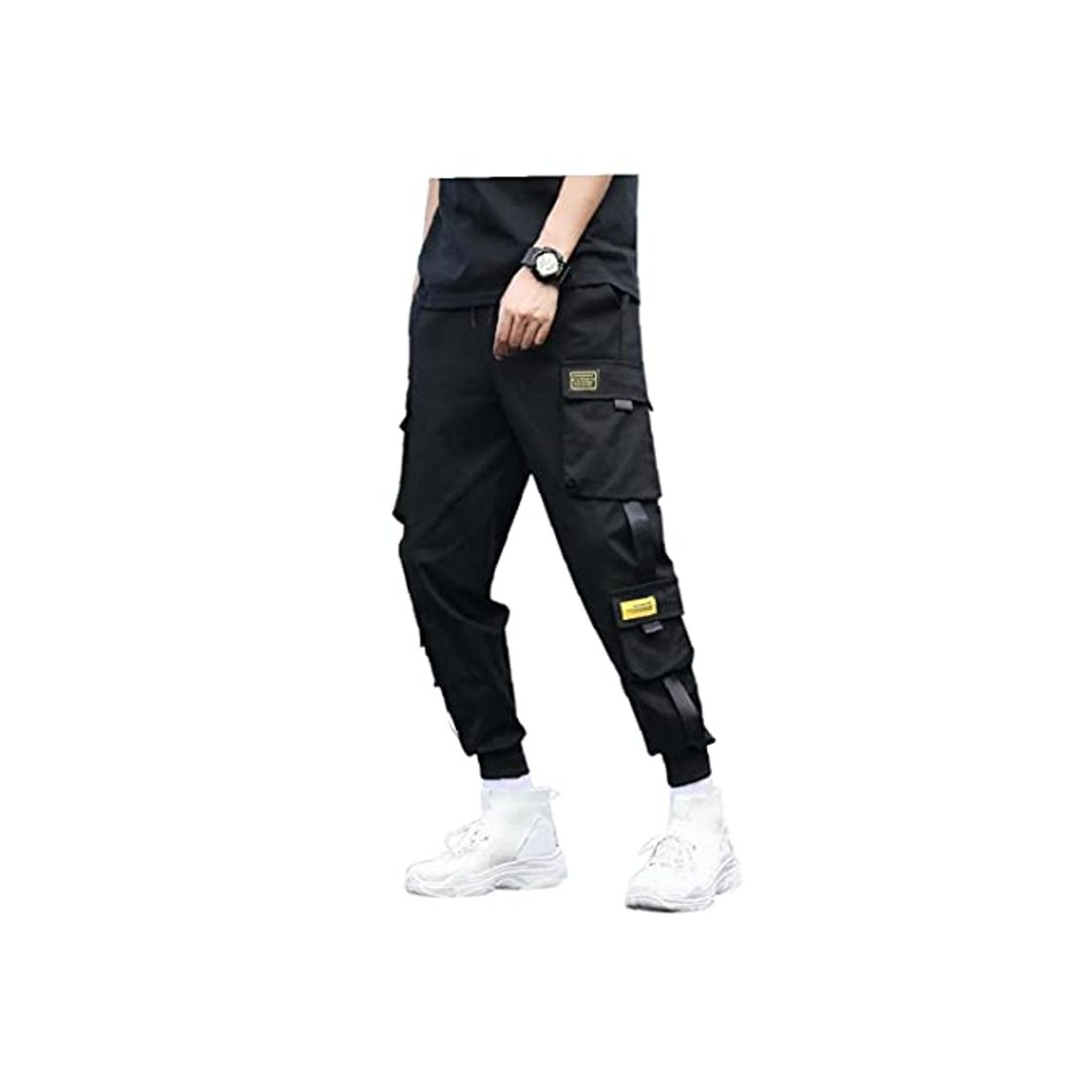 Moda Tuimiyisou Pantalones Cargo de los Hombres del Deporte del Bolsillo de pantalón