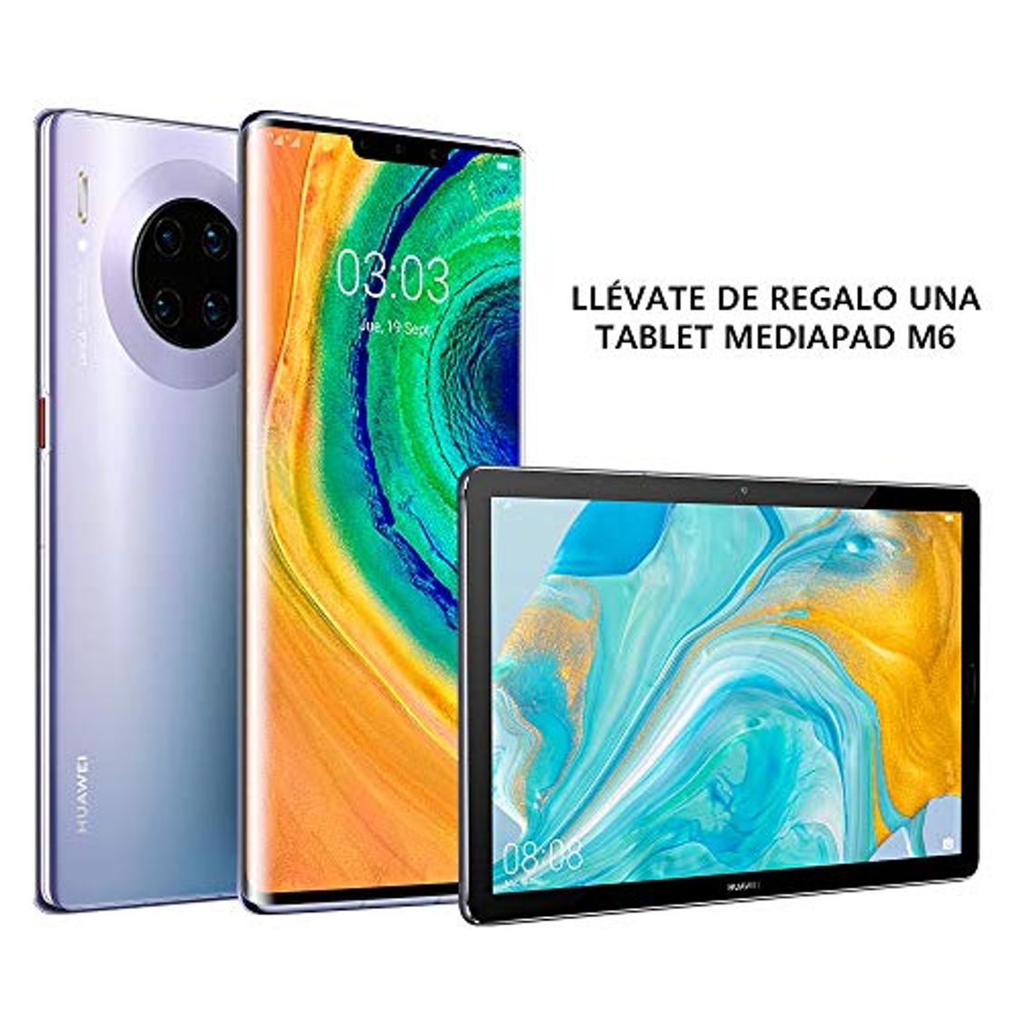 Lugar HUAWEI Mate 30 Pro - Smartphone con Pantalla Curva de 6.53" (Kirin